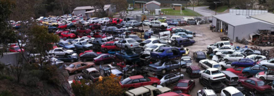 over 400 cars in stock at central hills auto wreckers